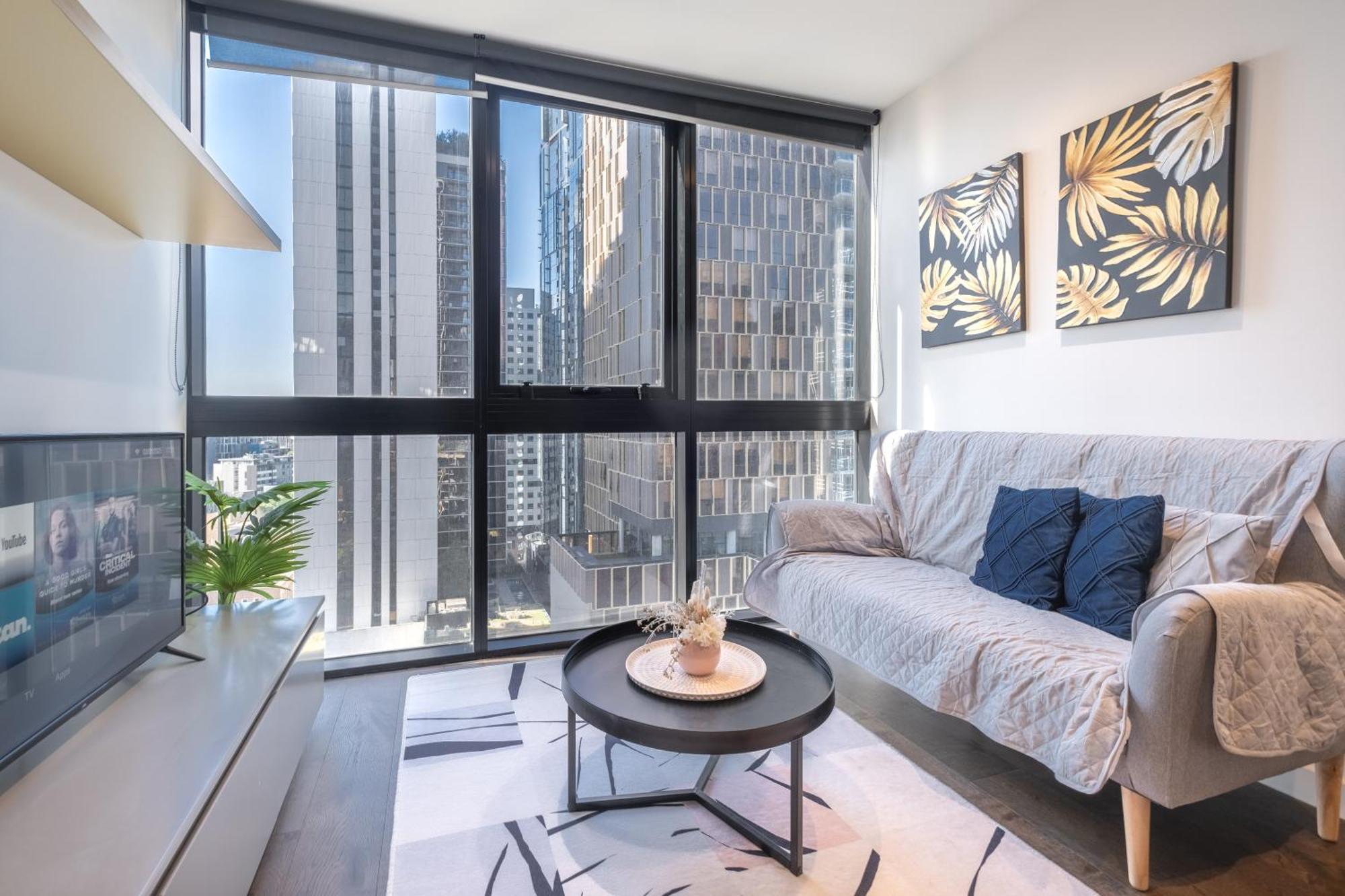 Relaxed 1Br1Ba City View Apt Wifi In Cbd Melbourne Buitenkant foto